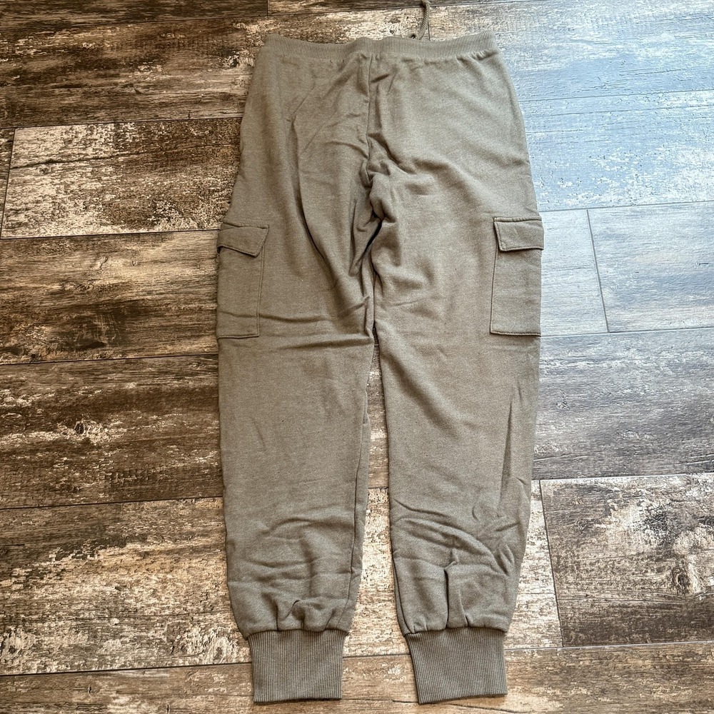 Lulus Cargo Jogger Pants Womens Small Army Green Drawstring Pocket Casual NEW - Picture 9 of 16